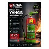 6 Litre Bioversal Elektrikli Araçlar Ve Lityum-İyon Batarya (Pil, Akü) Yangın Söndürme