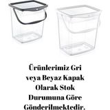 6 Lt Şeffaf Deterjan Kutusu, Makine Desenli, Kapaklı ve Tutma Saplı - Ahşap - Bej - Siyah - Seçenek 1