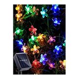 6 Metre 30 Led Çiçek Solar Lamba Güneş Enerjili Rgb Renkli Işık Bahçe Aydınlatma Parti Süs Lambası (Karışık)