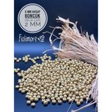 6 mm Ahşap Boncuk (25 Gram 175 Adet)Delik Çapı 2mm Makrome Takı Bileklik Tahta Yuvarlak - Altın Sarı