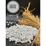 6 mm Ahşap Boncuk (25 Gram 175 Adet)Delik Çapı 2mm Makrome Takı Bileklik Tahta Yuvarlak - Beyaz