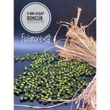 6 mm Ahşap Boncuk (25 Gram 175 Adet)Delik Çapı 2mm Makrome Takı Bileklik Tahta Yuvarlak - Haki Yeşili