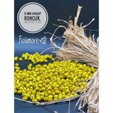 6 mm Ahşap Boncuk (25 Gram 175 Adet)Delik Çapı 2mm Makrome Takı Bileklik Tahta Yuvarlak - Sarı
