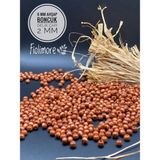 6 mm Ahşap Boncuk (25 Gram 175 Adet)Delik Çapı 2mm Makrome Takı Bileklik Tahta Yuvarlak - Taba - Kahve