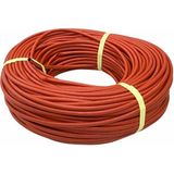 6 mm Izoleli Cam Elyaf Makaron (Yanmaz Makaron) (Parlak) (-60°c +250°C) (1 Mt)