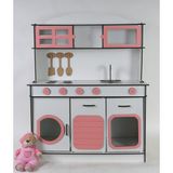 6 mm Pembe Ahşap Oyuncak Mutfak, Oyuncak Mutfak, Montessorimutfak