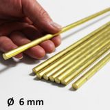 6 Mm Pirinç Çubuk Içi Dolu Yuvarlak Mil Saf 437196904