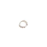 6 Mm Top Top Halka Gümüş Tragus Piercing - Rodyum Beyaz