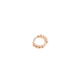 6 Mm Top Top Halka Gümüş Tragus Piercing - Rose Bakir