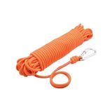 6 mm Turuncu Halat - Mıknatıs Balıkçılığı Halatı - 25 Metre - Karabina Kancalı Set