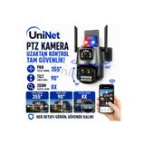 6 MP Çift Kameralı WiFi PTZ Dış Mekan IP Güvenlik Kamerası
