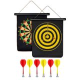 6 Oklu Mıknatıslı Dart Seti Çift Yönlü Manyetik Duvara Zarar Vermeyen Dart Oyunu