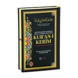 6 Özellikli Satır Arası Kelime Kelime Türkçe Okunuşlu Mealli Kuranı Kerim Orta Boy - Siyah