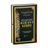 6 Özellikli Satır Arası Kelime Kelime Türkçe Okunuşlu Mealli Kuranı Kerim Rahle Boy - Siyah