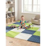 6 Parça 50X50 Puzzle Mat - 100X150 cm Kurulumlu Oyun Spor Matı Puzzle Halı Tatami 13M (Fıstıkye - Genel