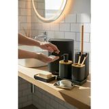 6 Parça Anna Akrilik Bambu Banyo Seti Siyah
