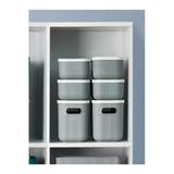 6 Parça Gri Set 2 Adet 6.2 Lt 4 Adet 3.2 Lt Storage Dolap Düzenleyici Kapaklı Çorağ Kemer Kutusu