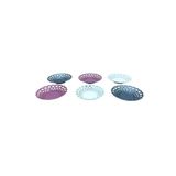 6 PARÇA RENKLİ PLASTİK ÇAY TABAK (5440)