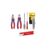 6 Parça Set Pense 180 Mm Yan Keski 160 Mm - Izeltaş - Stanley 6parça set