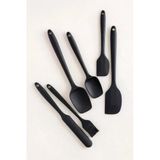6 Parça Silikon Mutfak Gereçleri Seti Isıya Dayanıklı Spatula Kaşık Fırça Seti