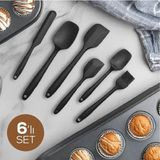 6 Parça Silikon Servis Seti Siyah