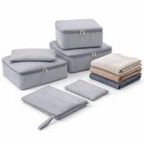 6 Parça Valiz Düzenleyici Organizer Seti – Seyahat Bavul İçi Düzenleme Çantası, Packing Cube Organizer Seti