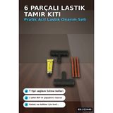 6 Parçalı Patlak Lastik Tamir Kiti Araba Motosiklet Bisiklet Onarım Seti Bx-313440
