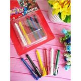 6 Pcs Colorful Bordy Painting Kostüm Aksesuarları Vıp Palyaço Yüz Boyası 6 Lı Kalem Yüz Boyama Seti - Renkli