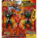 6 PCS NİNJA FORCE WALL TUMBLERS NİNJA OYUNCAKLARI DUVARA YAPIŞAN TAKLACI SAVAŞCI NİNJA