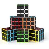6 Pcs Professıonal 3x3 Qy Speed Cube 3x3 Corbon Fiber Cube 6 Adet Vıp 3x3 Zeka Küpü 3x3 Rubiks Cube