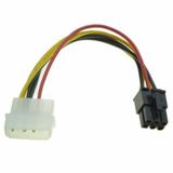 6 PİN 4 PİN MOLEX EKRAN KARTI KABLOSU POWER PCI-E EXPRESS 20cm