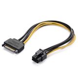 6 Pin Pcı-e Dişi To 15 Pin Sata Erkek Power Güç Kablosu 30 Cm
