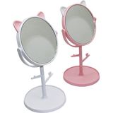 6" - Plastik Yuvarlak - Kulaklı Organizerli - Takı Askılı Makyaj Aynası