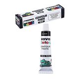 6 Renk 15 ml ve Siyah Kontur Boyası 1 Paket Cam Vitray Boyama Seti Cam Boyama Seti