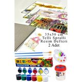 6 Renk Guaj Boya Mydido 35X50 cm Telli Spralli Resim Defteri Palet Resim Fırçası 15 Yaprak Guajboya Resim Defteri - Çok Renkli - 25 ML