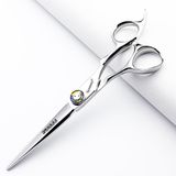 6 "Salon Berber Profesyonel Saç Makası 440C (Kesme Makası-A) | Tüm saç tipleri için uygundur, hem salon hem de ev kullanımı için saç kesme makineleri, ayarlanabilir gergi vidaları