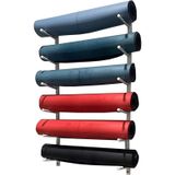6 Sect Yoga Mat Duvar Depolama Rafı, Ev Spor Salonu için Duvara Monte Tutucu, Çok Fonksiyonlu Yoga Mat Düzenleyici, Yerden Tasarruflu Egzersiz Ekipmanları Depolama Çözümü