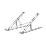 6 Seviyeli Ayarlanabilir Laptop Standı Taşınabilir Katlanabilir Alüminyum Alaşım Laptop Braketi Kaymaz Laptop Tablet Tutucu Gümüş