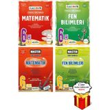 6. Sınıf 4'lü Matematik ve Fen Bilimleri Soru Bankası Seti Okyanus Yayınları