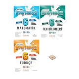 6. Sınıf Bumerang Matematik Fen ve Türkçe Etkinlikli Soru Bankası 3lü Set + Telefon Standı