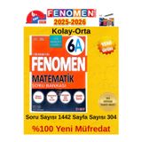 6.Sınıf Fenomen Matematik A %100 Yeni Maarif Müfredat Soru Bankası 2026(Kolay-Orta)+Android Kalem