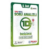 6. Sınıf İngilizce Soru Analizli 10+1 Deneme Puan Yayınları