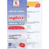 6. Sınıf İngilizce Yaprak Test Bulut Yayınları
