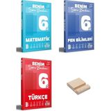 6. Sınıf Matematik Fen Bilimleri ve Türkçe Soru Bankam 3lü Set + Telefon Standı