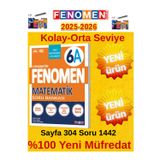 6.Sınıf Matematik Fenomen A Soru Bankası %100 Yeni Müfredat+Android Kalem(1442 Soru)
