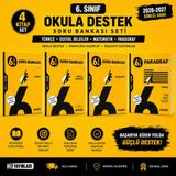 6. Sınıf Okula Destek Soru Bankası Seti – Türkçe, Matematik, Sosyal Bilgiler ve Paragraf | 4 Kitap