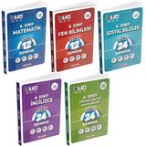 6, Sınıf Sarmal Deneme Matematik-Fen Bilimleri-Sosyal Bilgiler-Ingilizce-Din Kültürü 5 Li Set