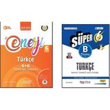 6.sınıf Süper Türkçe (B) Beceri Temelli Soru Bankası + Palme Yayınları Enerji Türkçe 6+6 Deneme Sınavı