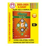 6.Sınıf Türkçe Defter Kitap Konu Özetli Soru Bankası Açık Uçlu Sorular+Tablet Kalem