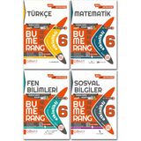 6. Sınıf Türkçe Matematik Fen Sosyal Soru Bankası Bumerang Etkinlikli Defter Kitap Günay Yayınları